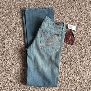 7 For All Mankind Light Blue Bootcut Jeans